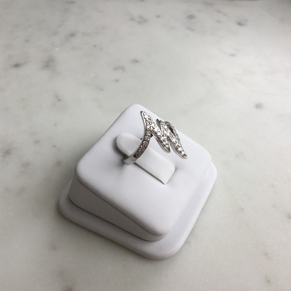 Sterling Silver Cz Zig Zag Ring - Picture 12 of 16